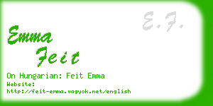 emma feit business card
